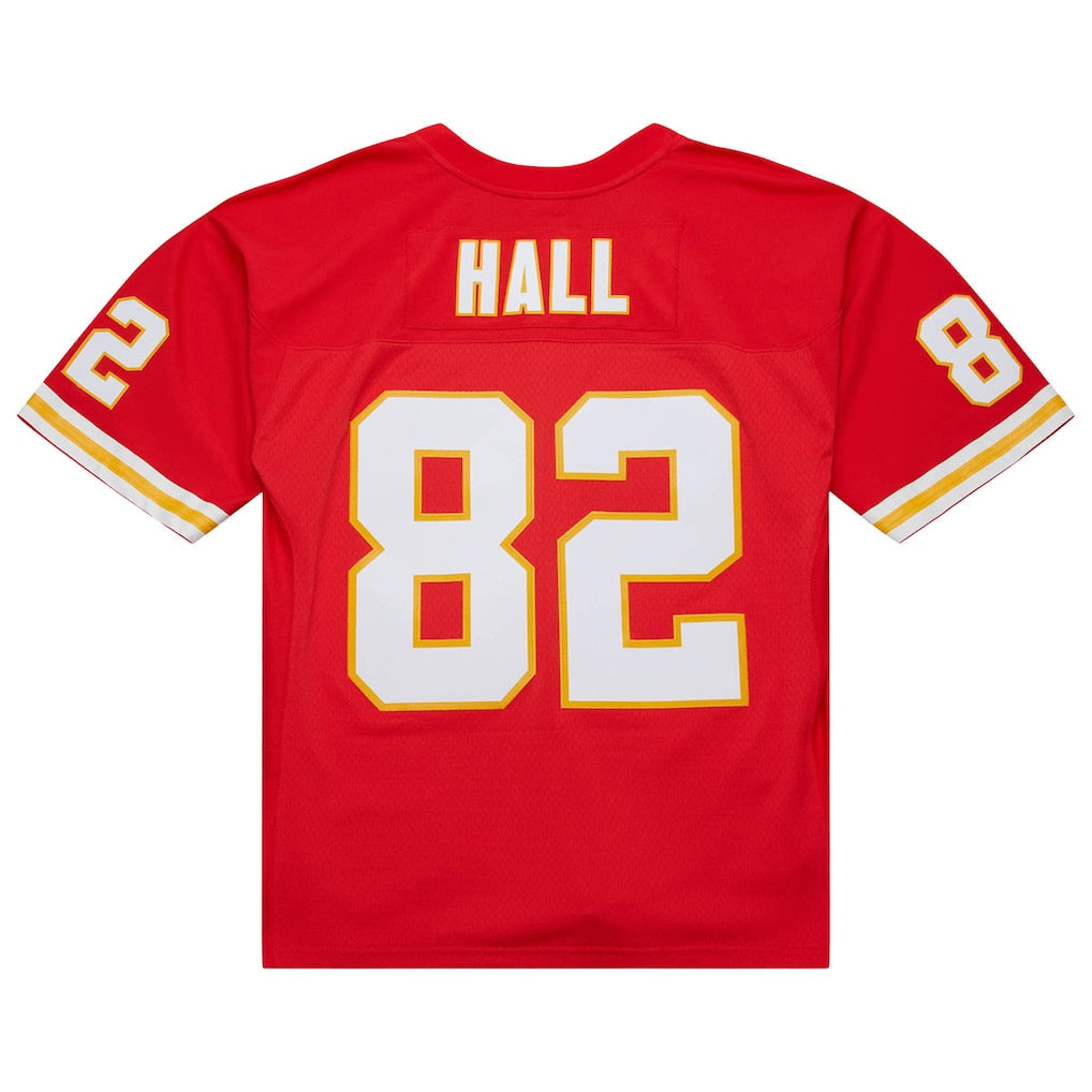 Kieara KC.Chiefs #82 Dante Hall Mitchell & Ness Red 2002 Legacy Replica Jersey