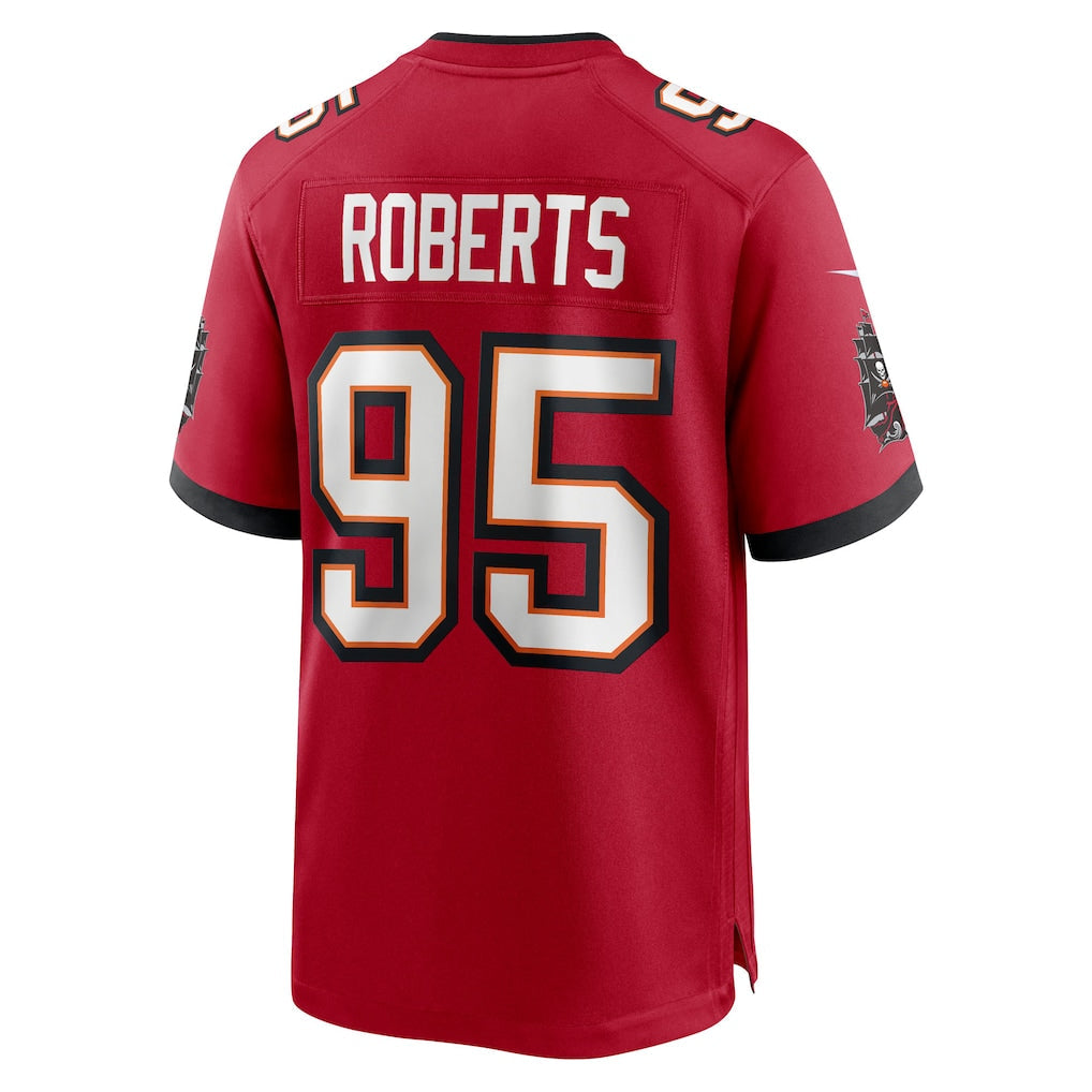 Kieara TB.Buccaneers #95 Elijah Roberts Red Team Game Jersey