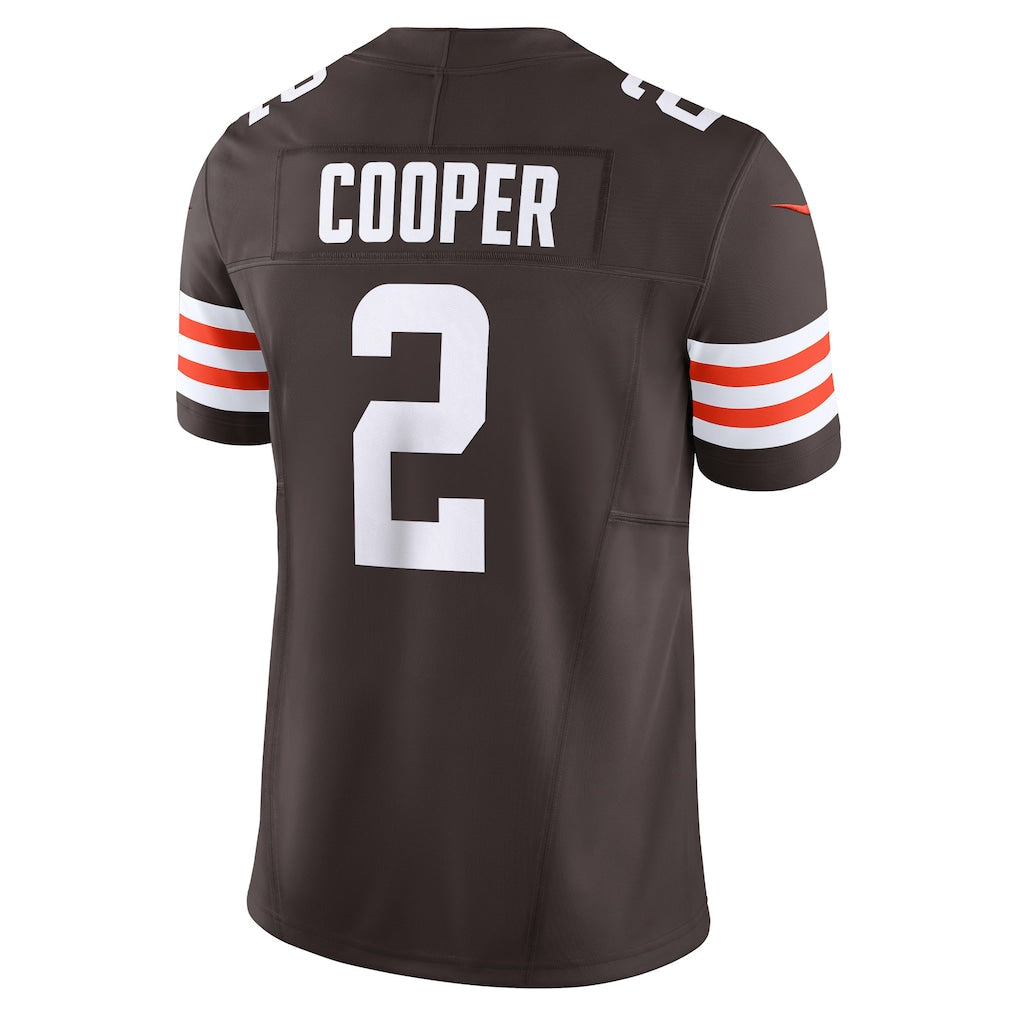 Kieara C.Browns #2 Amari Cooper Brown Vapor F.U.S.E. Limited Jersey