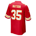 Kieara KC.Chiefs #35 Jaylen Watson Red Game Player Jersey