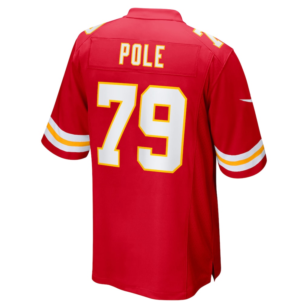 Kieara KC.Chiefs #79 Esa Pole Red Team Game Jersey