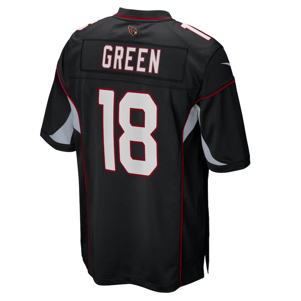 Kieara A.Cardinals #18 A.J. Green Black Game Jersey
