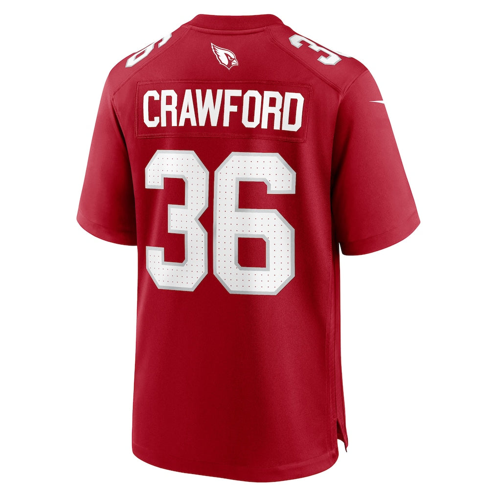Kieara A.Cardinals #36 Kitan Crawford Cardinal Team Game Jersey