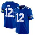 Kieara #12 12th Fan Player S.Seahawks Royal Vapor F.U.S.E. Limited Stitched Jerseys
