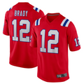 Kieara NE.Patriots #12 Tom Brady Player Red Game Stitched Jerseys