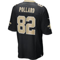 Kieara NO.Saints #82 Bob Pollard Black Game Retired Player Jersey