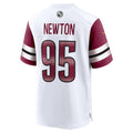 Kieara W.Commanders #95 Jer'Zhan Newton White Game Jersey