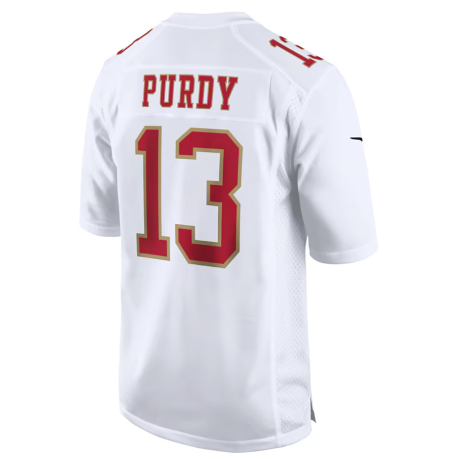 Kieara #13 Brock Purdy Player SF.49ers Tundra White Fashion Game Stitched Jersey