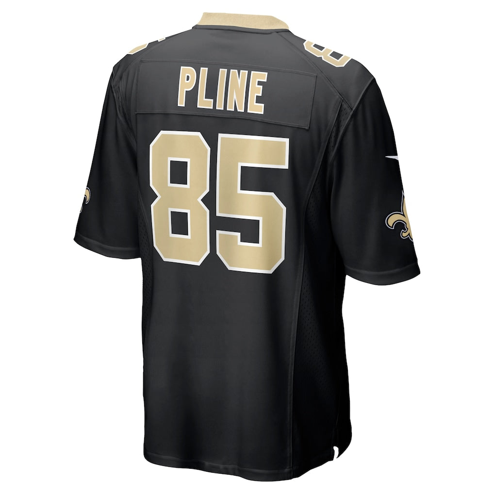 Kieara NO.Saints #85 Mason Pline Black Team Game Jersey