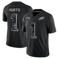 Kieara P.Eagles #1 Jalen Hurts Player Black Limited 2026 Salute to Service Home Game Stitched Jerseys