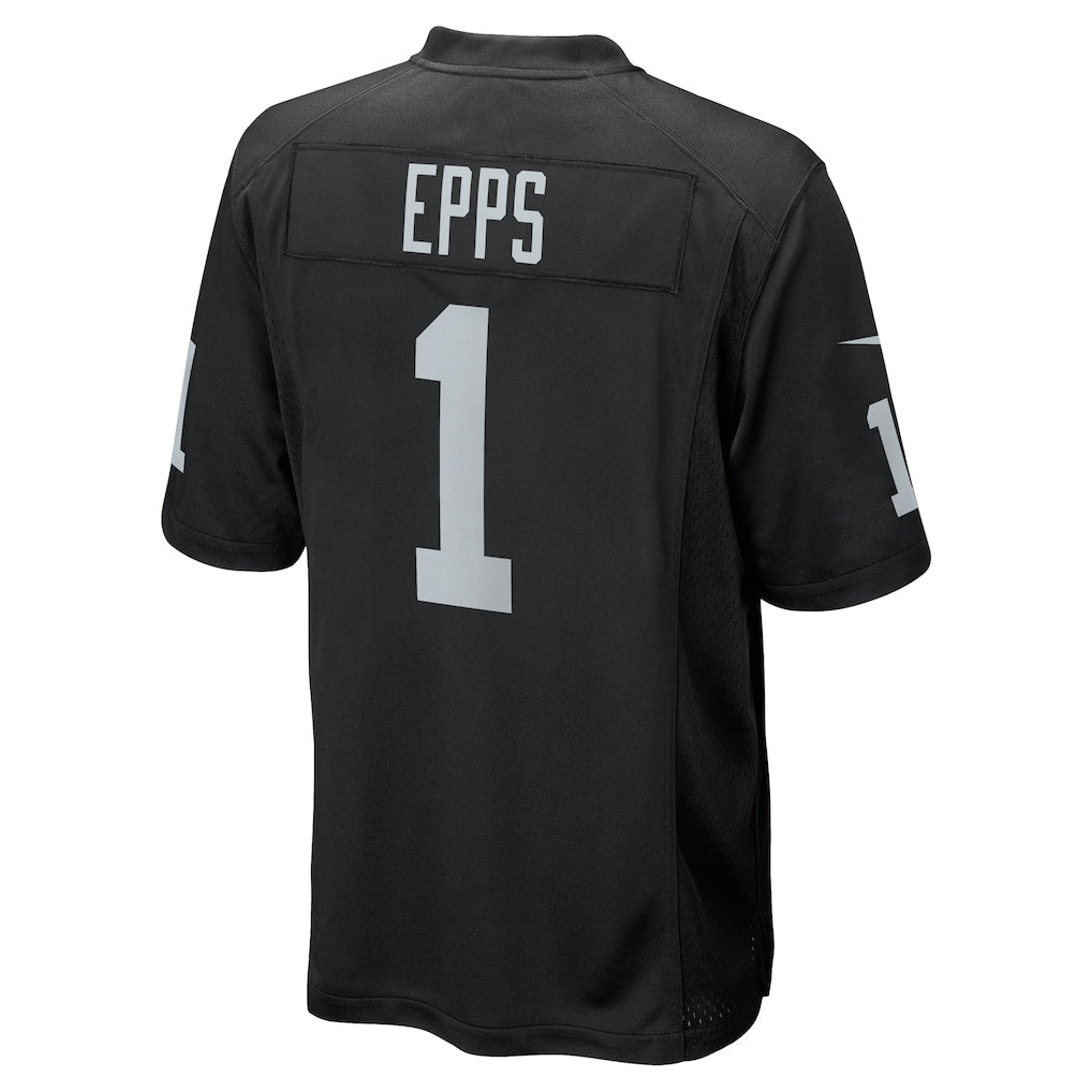 Kieara LV.Raiders #1 Marcus Epps Black Game Player Jersey