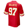 Kieara KC.Chiefs #97 Ashton Gillotte Red Team Game Jersey