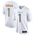 Kieara #1 Tua Tagovailoa Player M.Dolphins White Fashion Game Stitched Jerseys