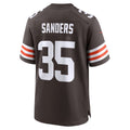 Kieara C.Browns #35 Raheim Sanders Brown Team Game Jersey