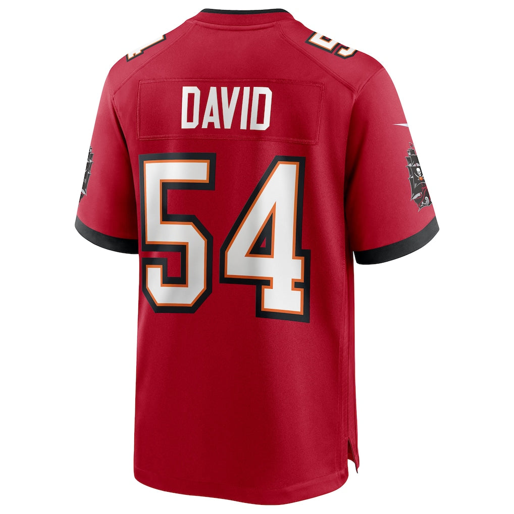 Kieara TB.Buccaneers #54 Lavonte David Red Game Jersey