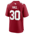 Kieara A.Cardinals #30 Darren Hall Cardinal Team Game Jersey