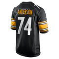 Kieara P.Steelers #74 Spencer Anderson Black Game Jersey