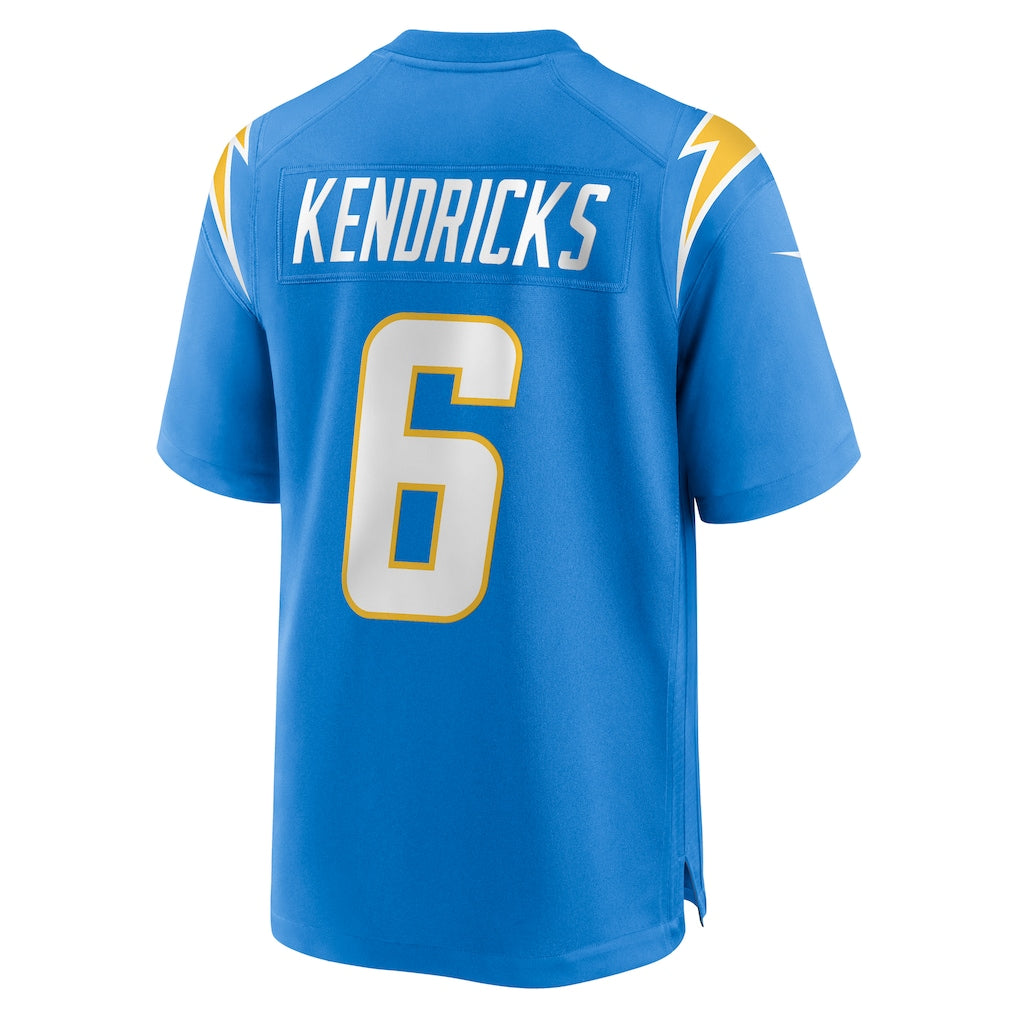 Kieara LA.Chargers #6 Eric Kendricks Powder Blue Player Game Jersey