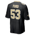 Kieara NO.Saints #53 Jaylan Ford Black Game Jersey