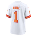Kieara TB.Buccaneers #1 Rachaad White White 50th Season Game Jersey