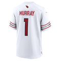Kieara A.Cardinals #1 Kyler Murray White Team Game Jersey