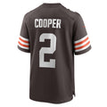 Kieara C.Browns #2 Amari Cooper Brown Player Game Jersey