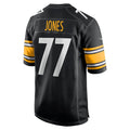 Kieara P.Steelers #77 Broderick Jones Black Game Jersey