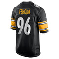Kieara P.Steelers #96 Breiden Fehoko Black Game Jersey