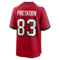 Kieara TB.Buccaneers #83 Caden Prieskorn Red Team Game Jersey
