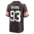 Kieara C.Browns #93 Shelby Harris Brown Team Game Jersey