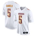 Kieara #5 Jayden Daniels Player W.Commanders Tundra White Fashion Stitched Jerseys