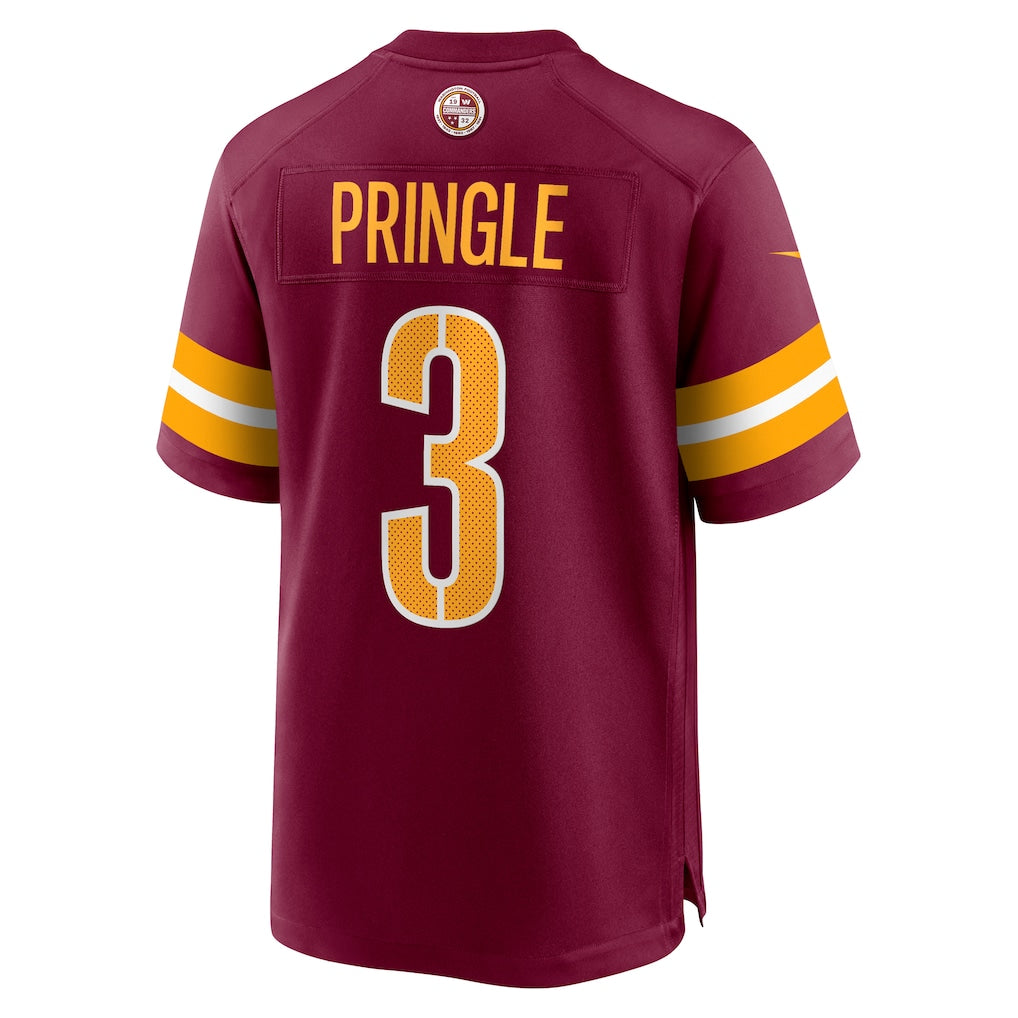Kieara W.Commanders #3 Byron Pringle Burgundy Game Jersey