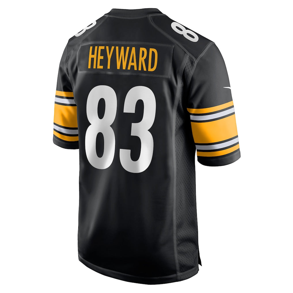 Kieara P.Steelers #83 Connor Heyward Black Game Player Jersey