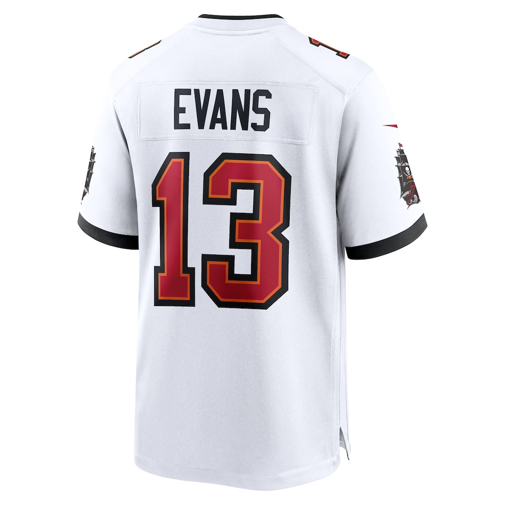 Kieara TB.Buccaneers #13 Mike Evans White Game Jersey