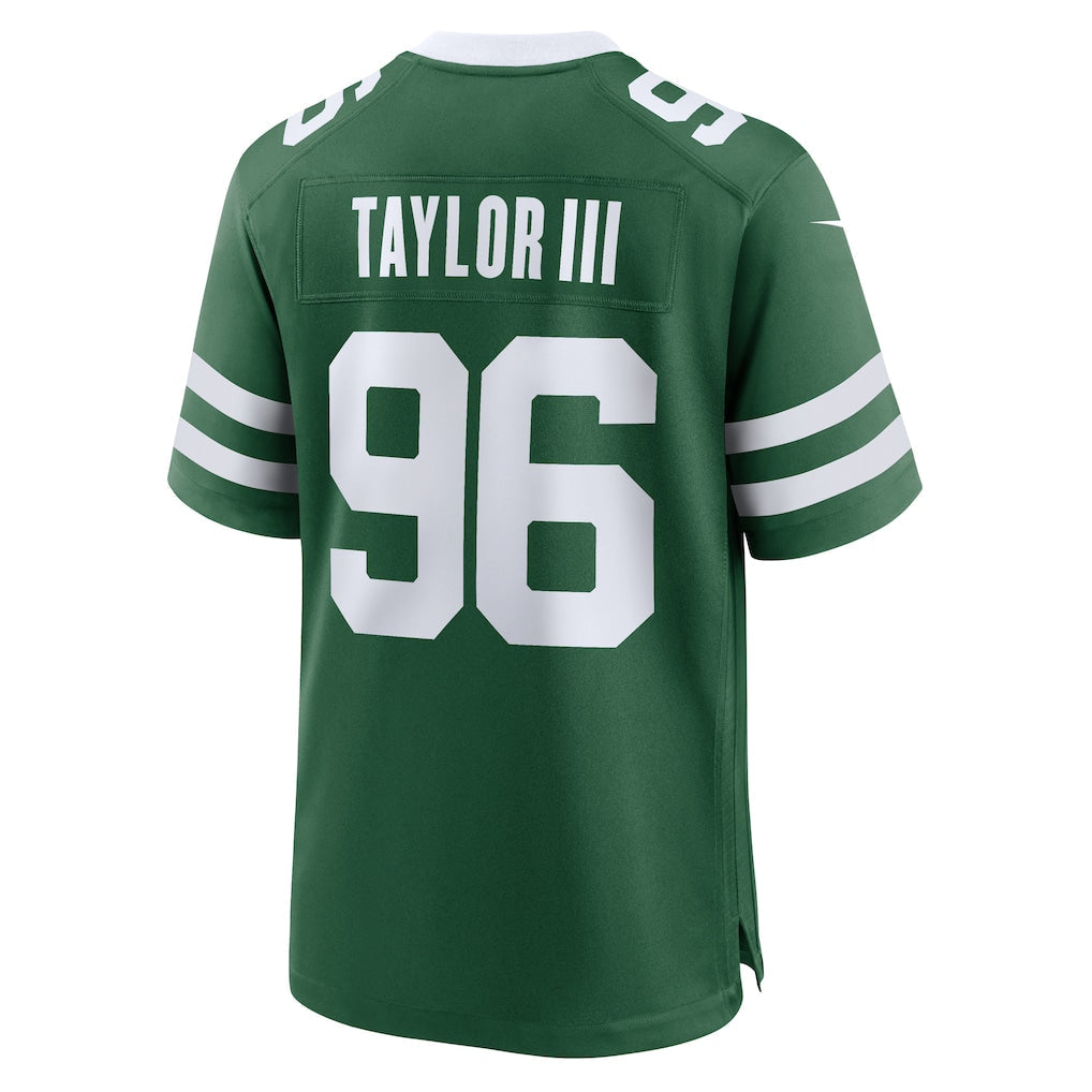 Kieara NY.Jets #96 Leonard Taylor III Legacy Green Team Game Jersey