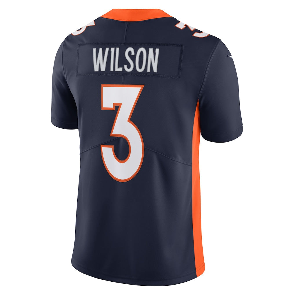 Kieara D.Broncos #3 Russell Wilson Navy Alternate Vapor Limited Jersey