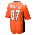 Kieara D.Broncos #87 Ed McCaffrey Orange Game Retired Player Jersey