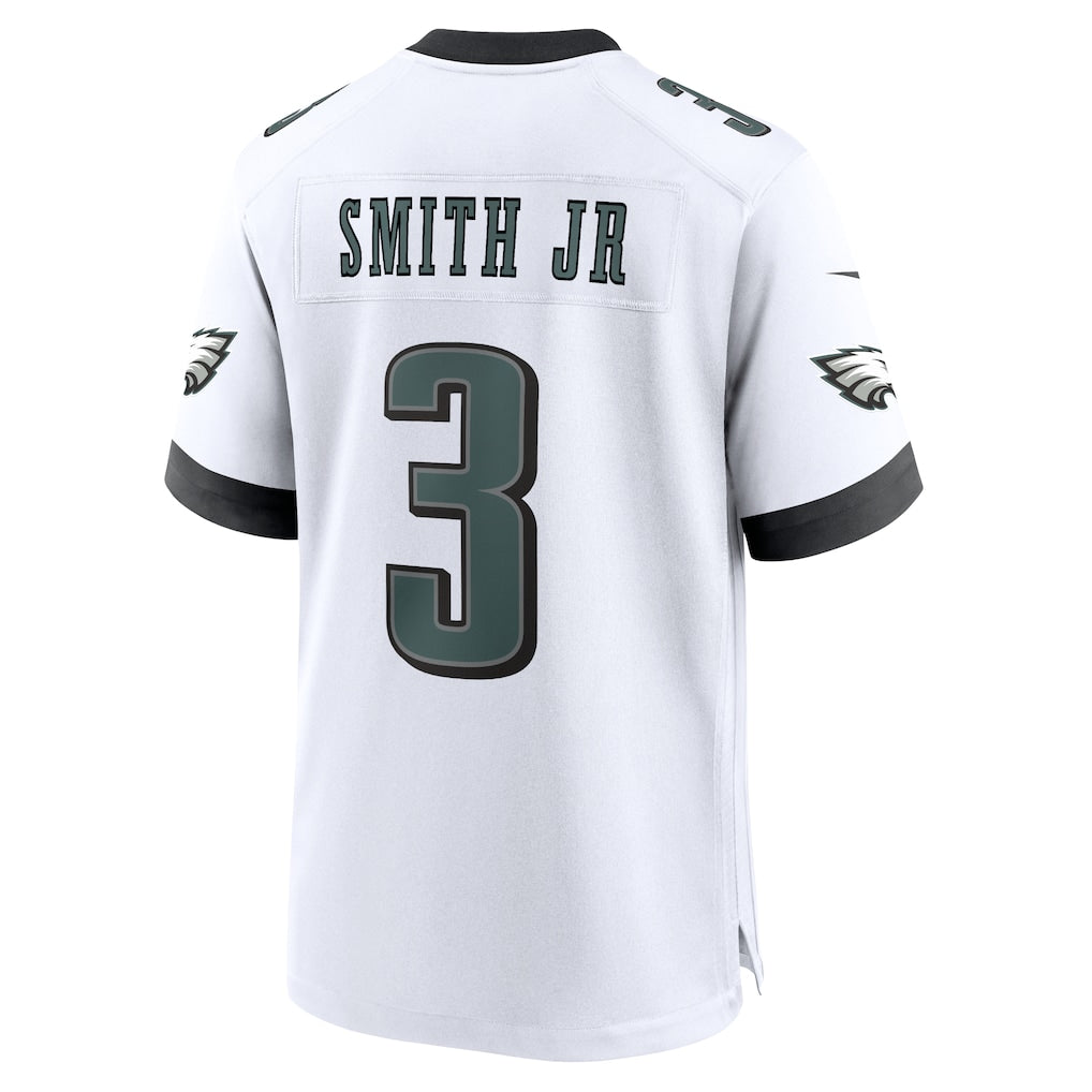 Kieara P.Eagles #3 Nolan Smith White Game Jersey