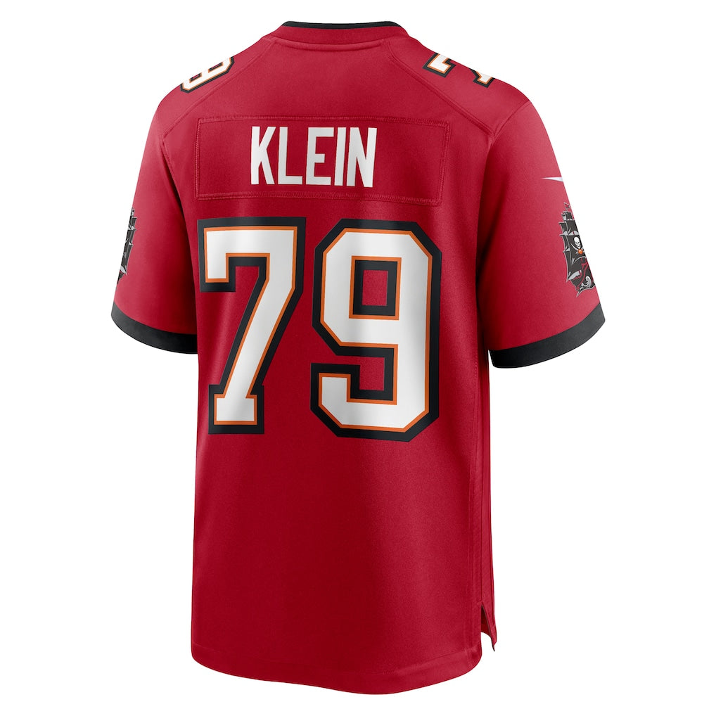 Kieara TB.Buccaneers #79 Elijah Klein Red Game Jersey