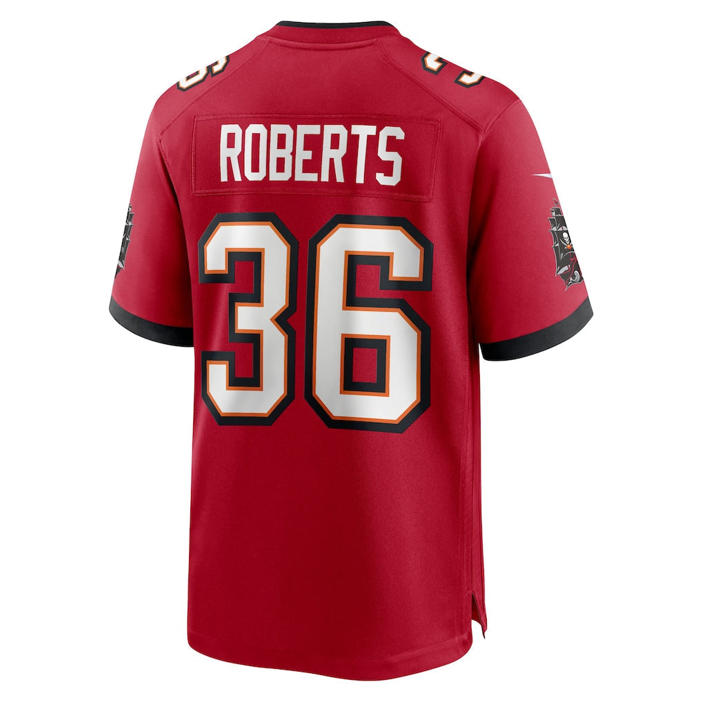Kieara TB.Buccaneers #36 JJ Roberts Red Team Game Jersey