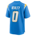 Kieara LA.Chargers #0 Daiyan Henley Powder Blue Team Game Jersey
