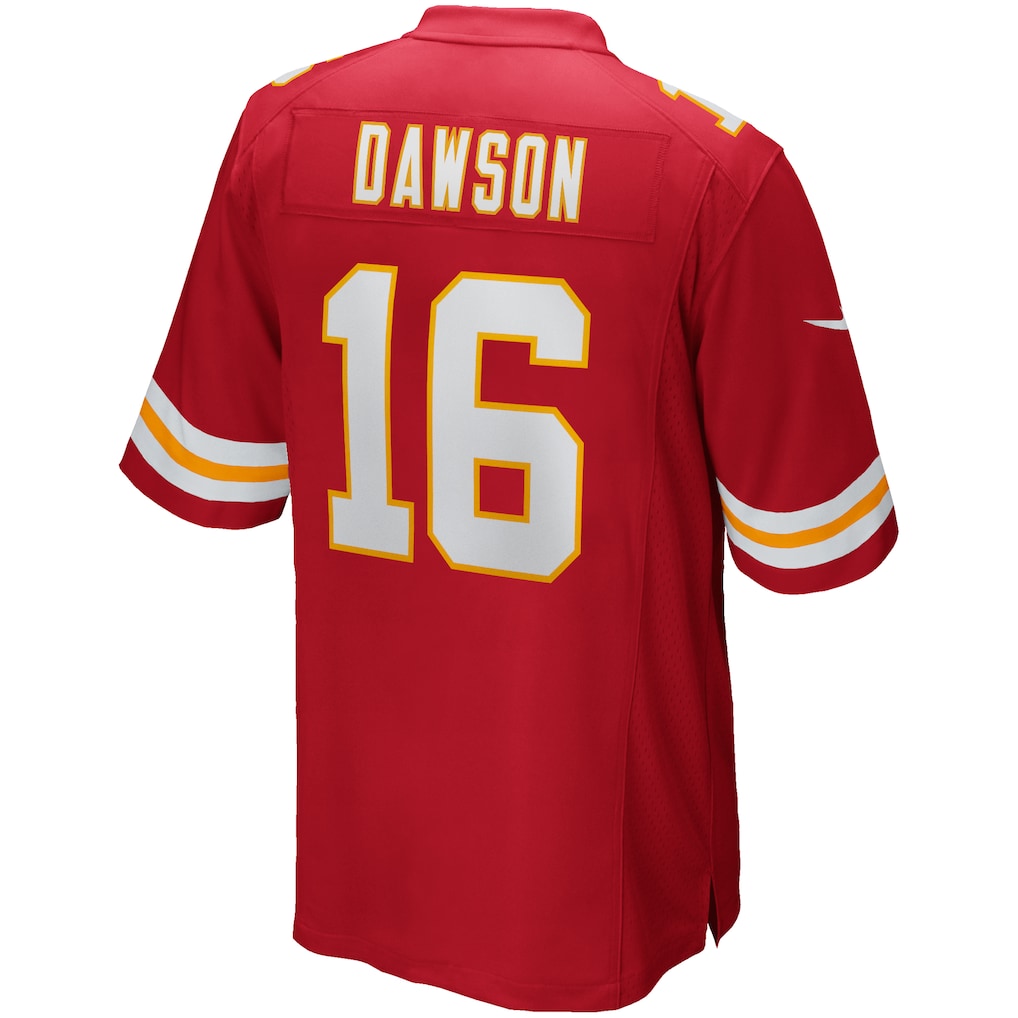 Kieara KC.Chiefs #16 Len Dawson Red Game Retired Player Jersey