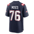 Kieara NE.Patriots #76 Morgan Moses Navy Team Game Jersey