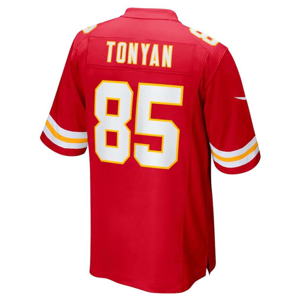Kieara KC.Chiefs #85 Robert Tonyan Red Game Player Jersey