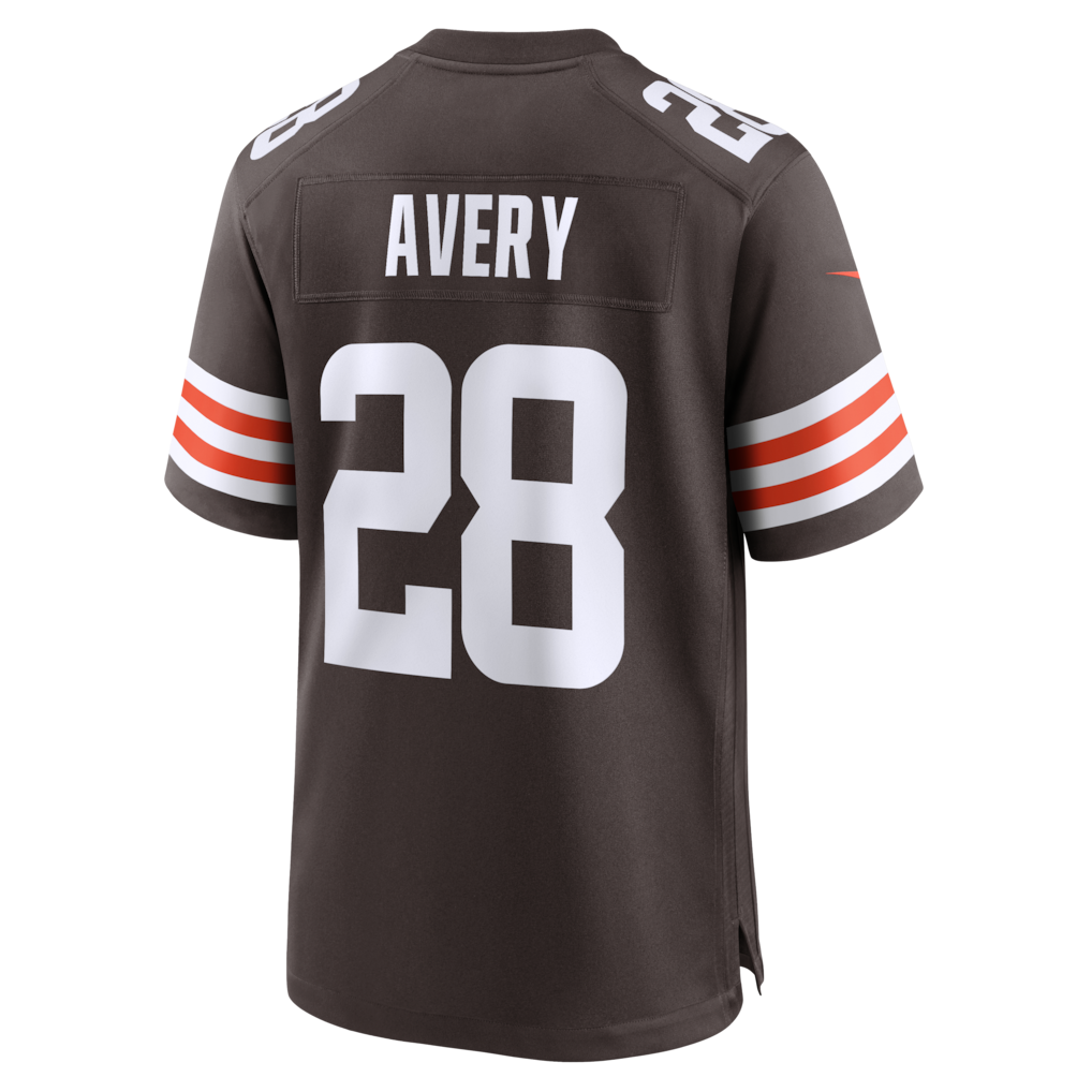 Kieara C.Browns #28 Tre Avery Brown Team Game Jersey