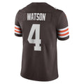 Kieara C.Browns #4 Deshaun Watson Brown Vapor Limited Jersey
