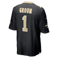 Kieara NO.Saints #1 Groom Black Game Jersey