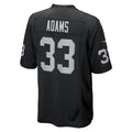 Kieara LV.Raiders #33 Jamal Adams Black Team Game Jersey