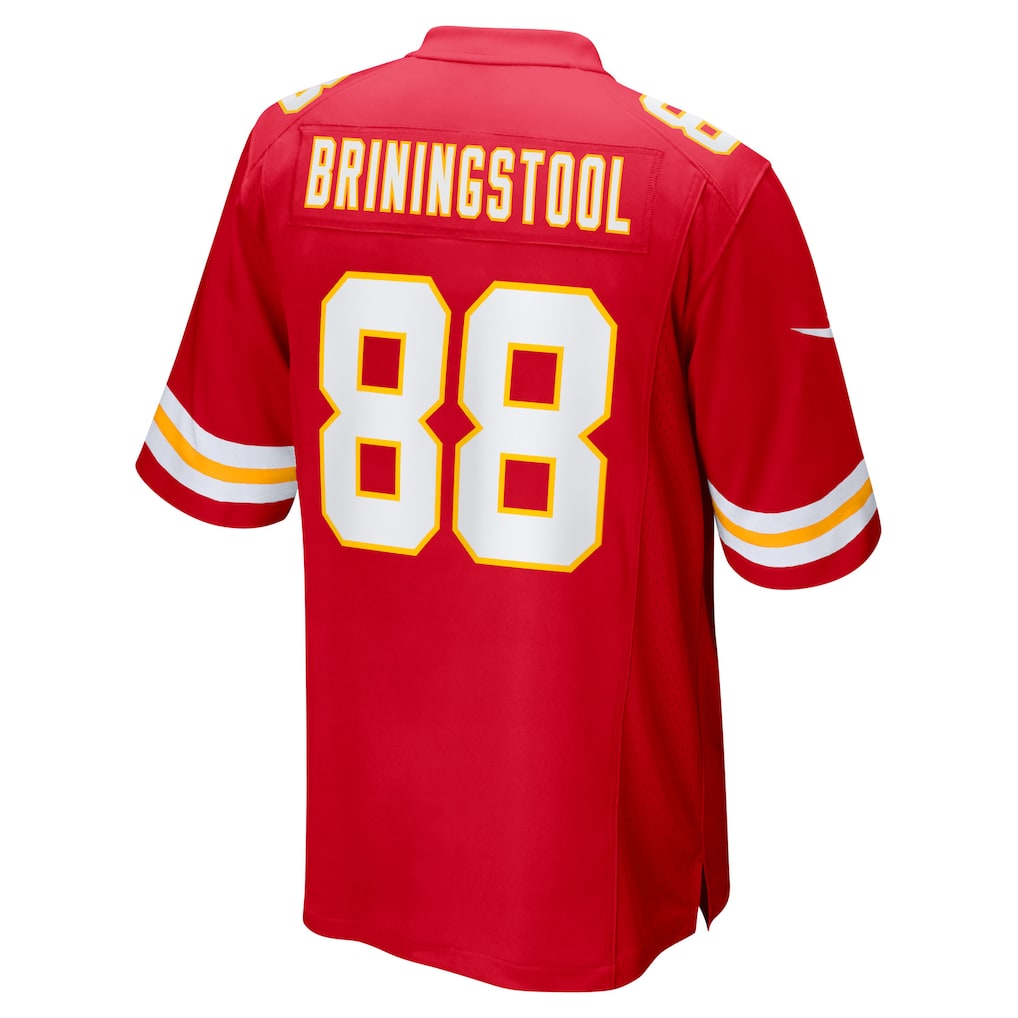 Kieara KC.Chiefs #88 Jake Briningstool Red Team Game Jersey