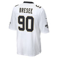 Kieara NO.Saints #90 Bryan Bresee White Game Jersey